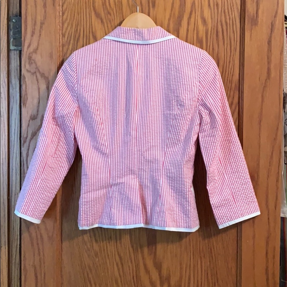 Bebe Seersucker Blazer - Picture 5 of 6